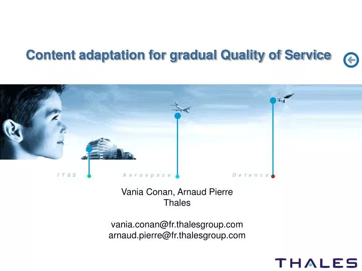 content adaptation for gradual quality of service