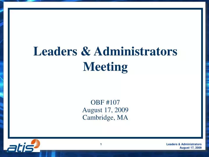 leaders administrators meeting