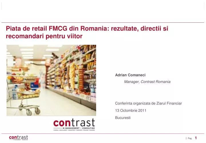 piata de retail fmcg din romania rezultate directii si recomandari pentru viitor