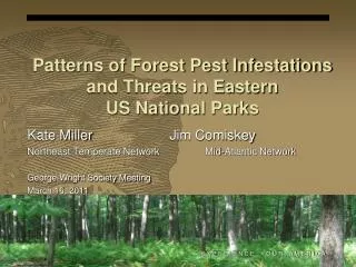 Patterns of Forest Pest Infestations and Threats in Eastern US National Parks
