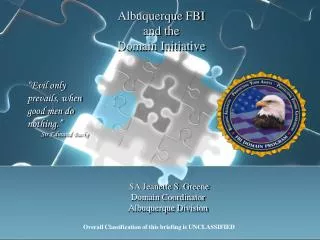 Albuquerque FBI and the Domain Initiative