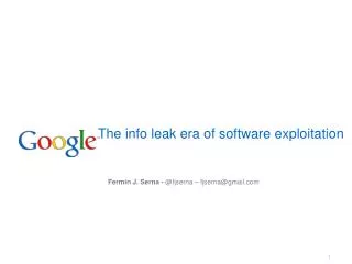 The info leak era of software exploitation