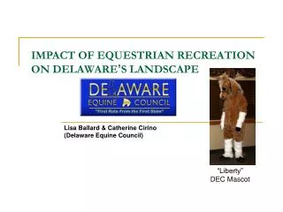 IMPACT OF EQUESTRIAN RECREATION ON DELAWARE ’ S LANDSCAPE