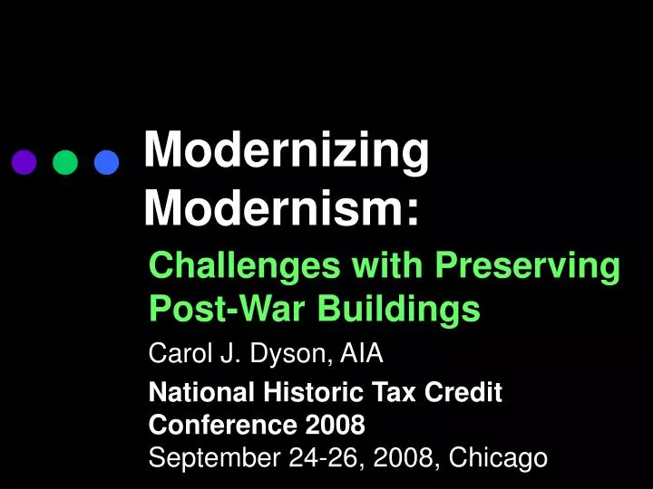 modernizing modernism
