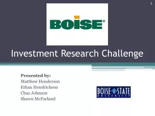 Investment Research Challenge