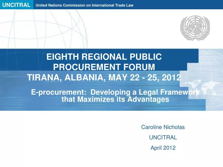 eighth regional public procurement forum tirana albania may 22 25 2012