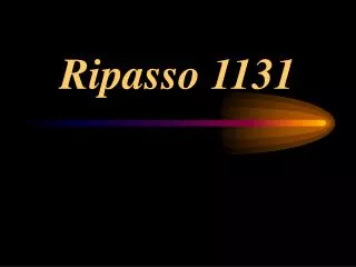 Ripasso 1131