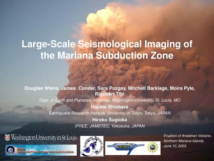 large scale seismological imaging of the mariana subduction zone