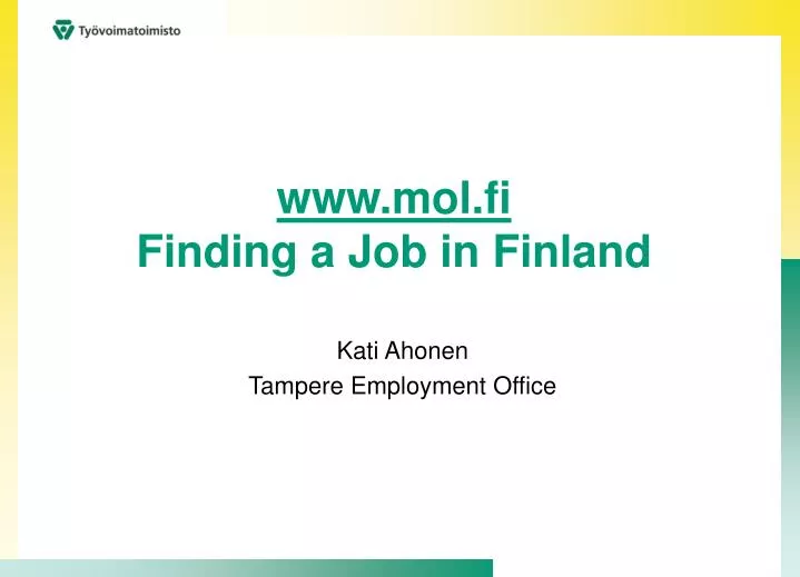 www mol fi finding a job in finland