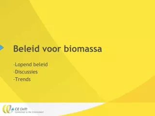 Beleid voor biomassa