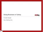Doing Business in Turkey - slide 1