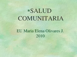 EU Maria Elena Olivares J. 2010
