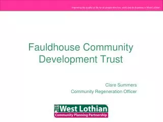 Fauldhouse Community Development Trust