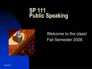 SP 111 Public Speaking