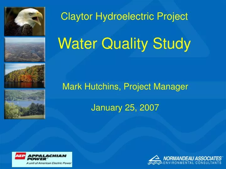 claytor hydroelectric project water quality study