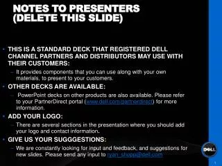 Notes to presenters (Delete this slide)