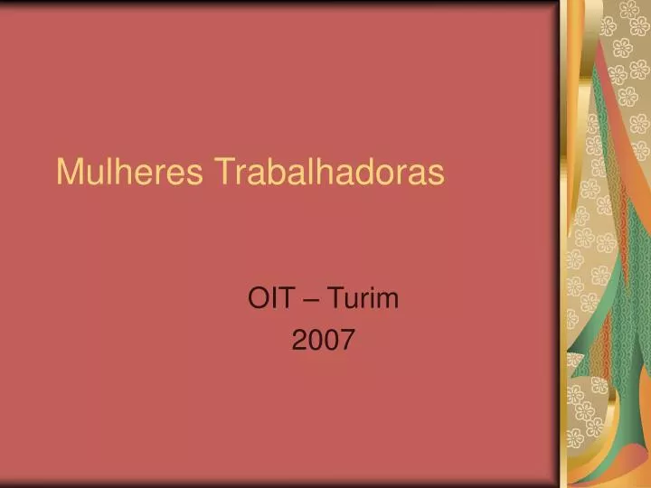 mulheres trabalhadoras