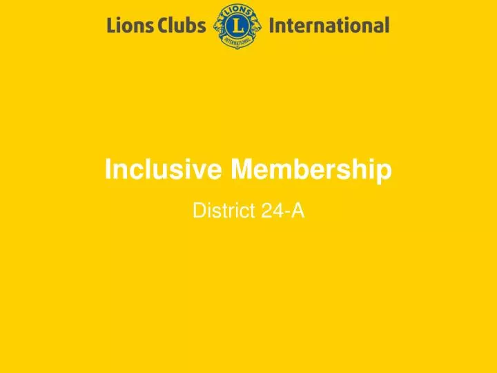 inclusive membership