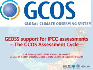 The Composition and Scope of the Main Global Observing Systems