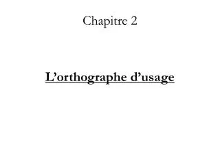 chapitre 2