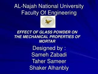 AL-Najah National University Faculty Of Engineering