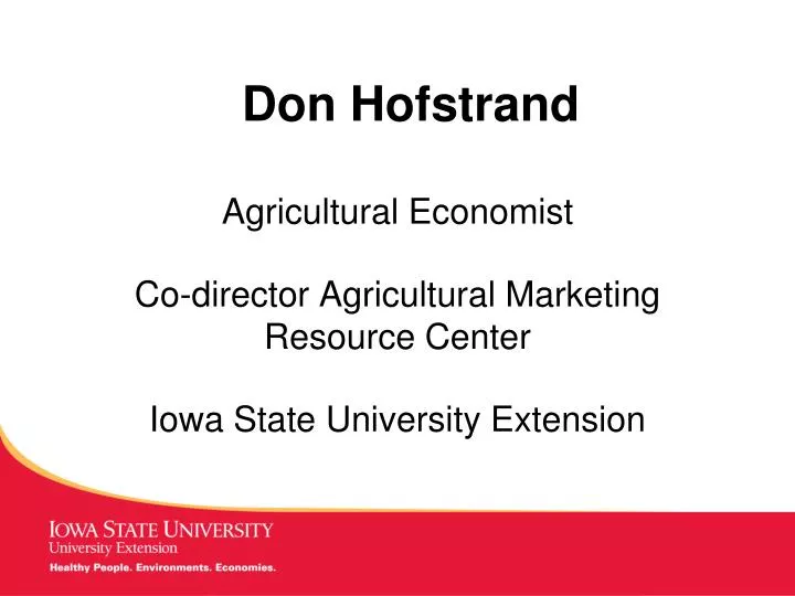 don hofstrand