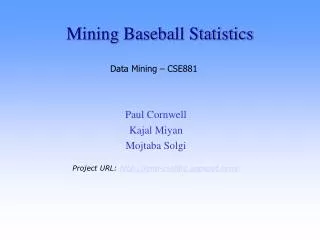 Mining Baseball Statistics