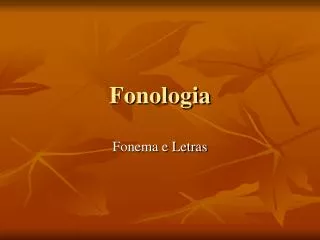 fonologia