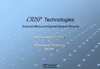 CRISP Technologies