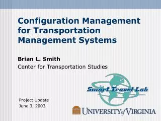 Configuration Management for Transportation Management Systems