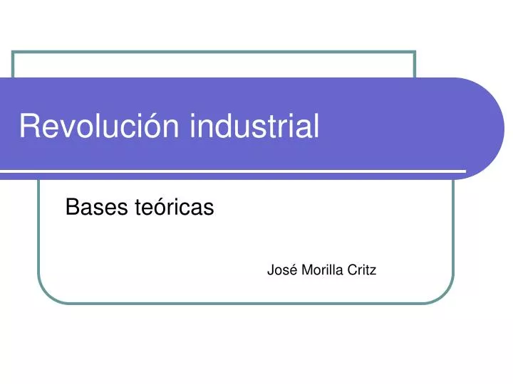 revoluci n industrial