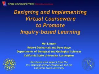 Designing and Implementing Virtual Courseware to Promote Inquiry-based Learning
