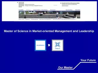Master of Science in Market-oriented Management and Leadership