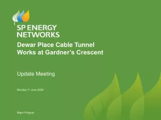 Dewar Place Cable Tunnel Works at Gardner’s Crescent