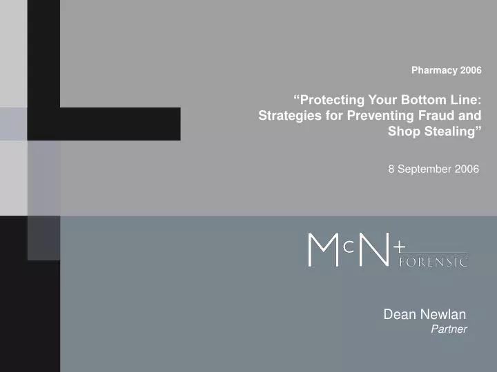 pharmacy 2006 protecting your bottom line strategies for preventing fraud and shop stealing