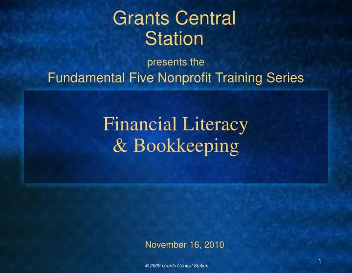 financial literacy bookkeeping
