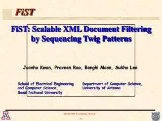 FiST: Scalable XML Document Filtering by Sequencing Twig Patterns