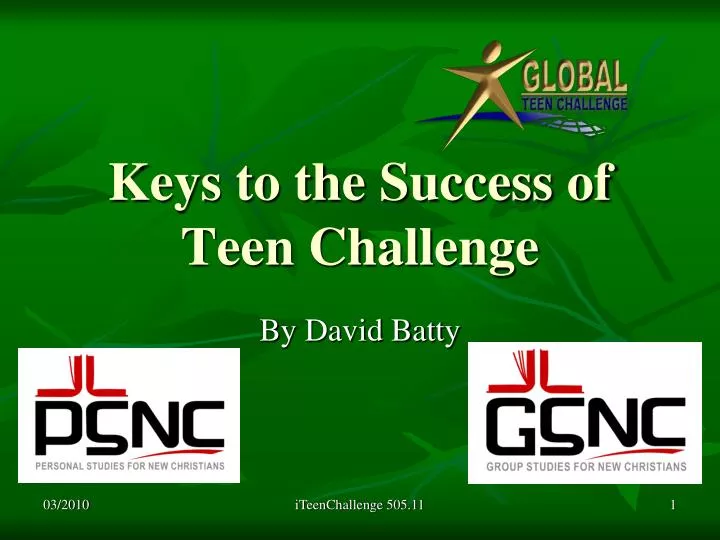 keys to the success of teen challenge
