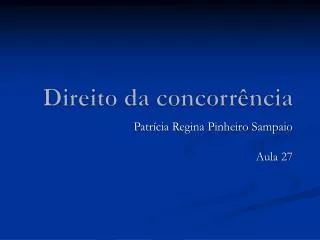 direito da concorr ncia