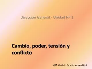 cambio poder tensi n y conflicto
