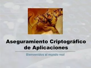 aseguramiento criptogr fico de aplicaciones