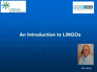 An Introduction to LINGOs