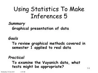 Using Statistics To Make Inferences 5