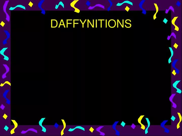 daffynitions