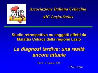 Associazione Italiana Celiachia AIC Lazio-Onlus