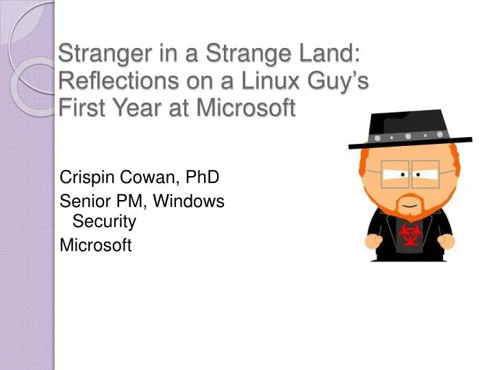 crispin cowan phd senior pm windows security microsoft
