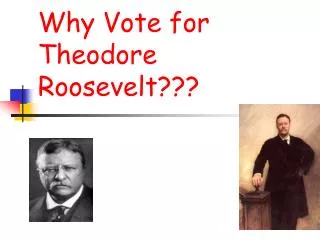 Why Vote for Theodore 			 Roosevelt???