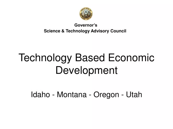 technology based economic development
