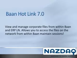 Baan Hot Link 7.0