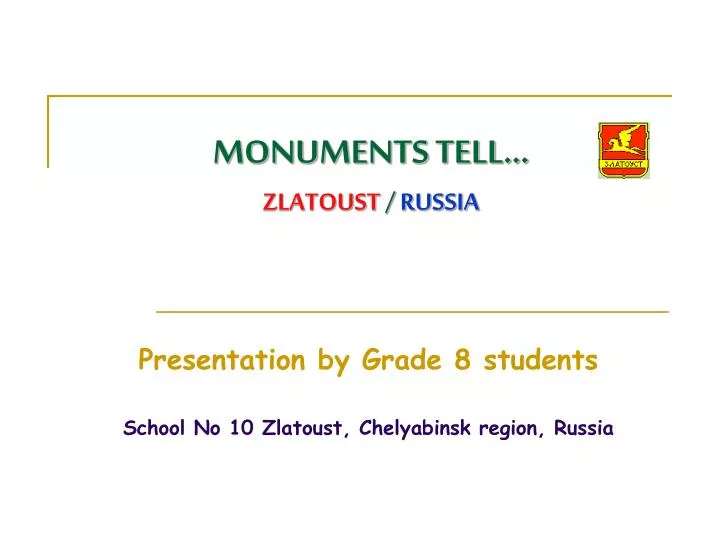 monuments tell zlatoust russia